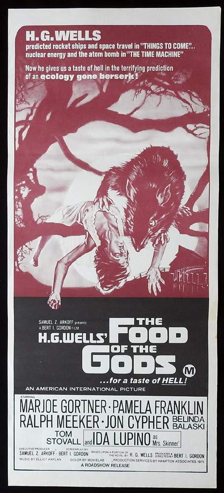 FOOD OF THE GODS Original Daybill Movie Poster Marjoe Gortner Pamela Franklin