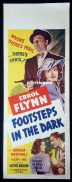 FOOTSTEPS IN THE DARK Long Daybill Movie poster ERROL FLYNN Brenda Marshall