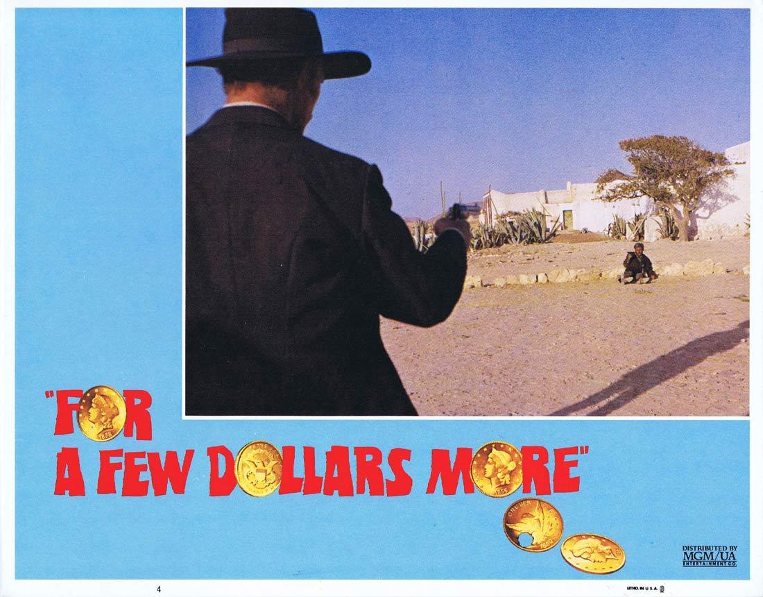 FOR A FEW DOLLARS MORE Lobby Card 4 Clint Eastwood Sergio Leone