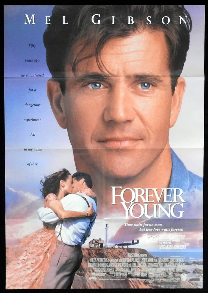 FOREVER YOUNG One sheet Movie Poster Mel Gibson Jamie Lee Curtis