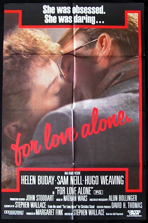 FOR LOVE ALONE ’86 Sam Neill Hugo Weaving RARE One sheet poster