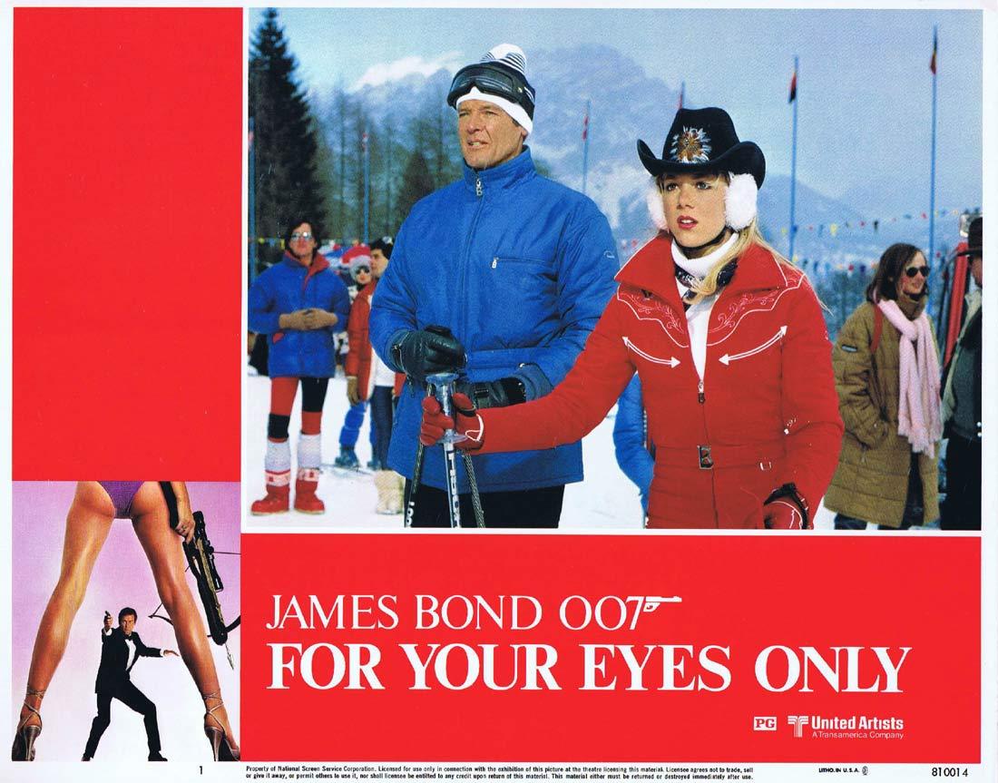 FOR YOUR EYES ONLY Original Lobby Card 1 Roger Moore James Bond