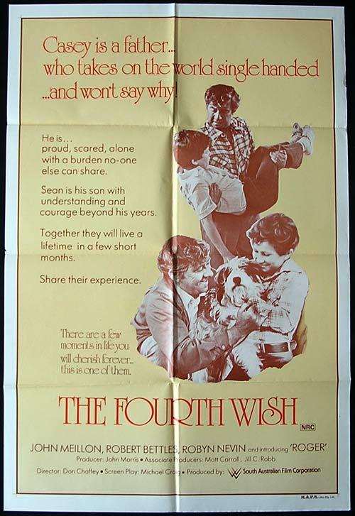 FOURTH WISH, The 1976 John Meillon ORIGINAL One sheet poster