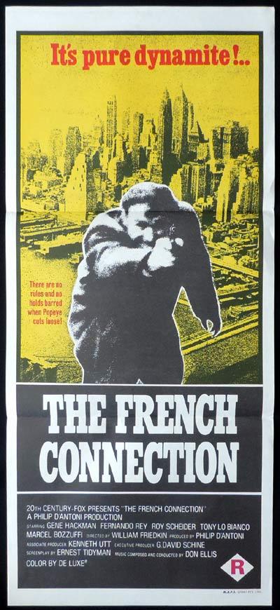 THE FRENCH CONNECTION Daybill Movie poster Gene Hackman Roy Scheider ...