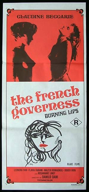 FRENCH GOVERNESS Original Daybill Movie Poster Ercole Brini Art Sexploitation