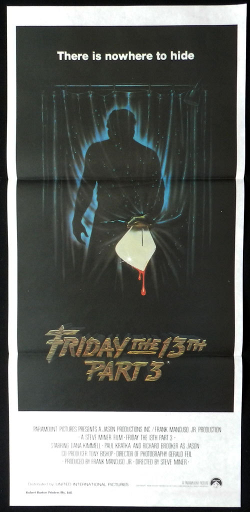 FRIDAY THE 13TH PART 3 Original daybill poster Horror