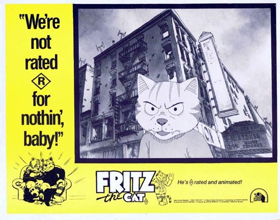 FRITZ THE CAT 1972 Ralph Bakshi ANIMATION Lobby Card 2