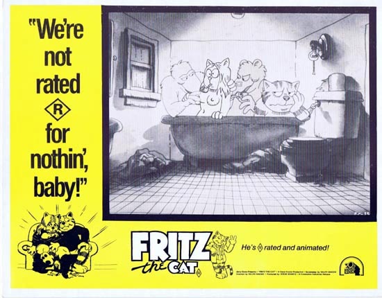 FRITZ THE CAT 1972 Ralph Bakshi ANIMATION Lobby Card 4