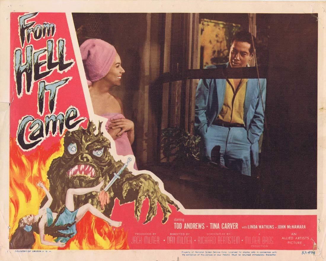 FROM HELL IT CAME Lobby Card 3 Sci Fi Classic Tod Andrews