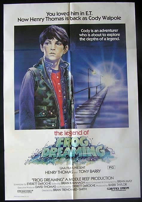 FROG DREAMING ’86 Henry Thomas AUSTRALIAN CINEMA One sheet Movie poster