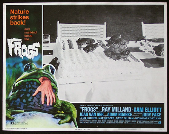 FROGS 1972 Ray Milland RARE ORIGINAL Lobby Card 6
