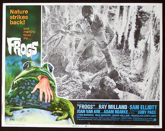 FROGS 1972 Ray Milland RARE ORIGINAL Lobby Card 7