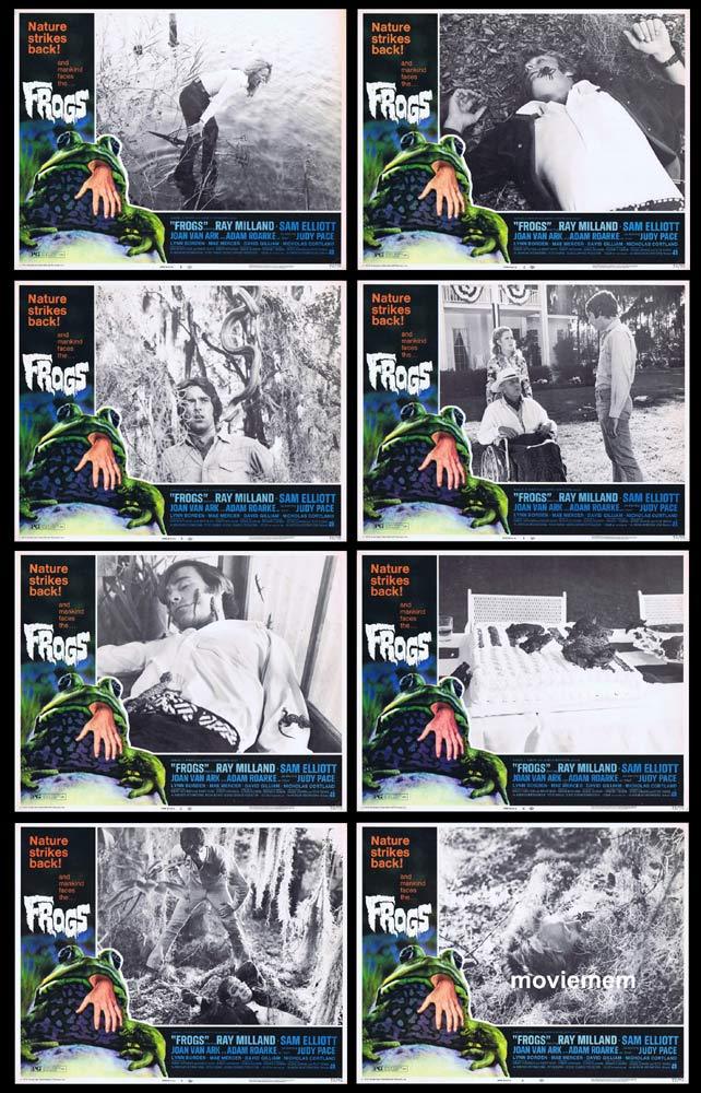 FROGS Original Lobby Card set Ray Milland Sam Elliott