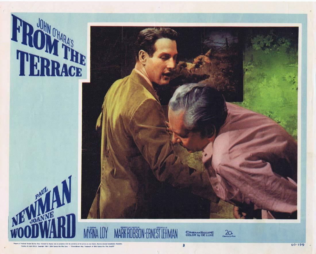 FROM THE TERRACE 1960 Paul Newman Joanne Woodward Lobby card 3