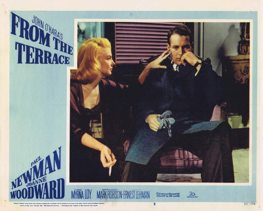FROM THE TERRACE 1960 Paul Newman Joanne Woodward Lobby card 5