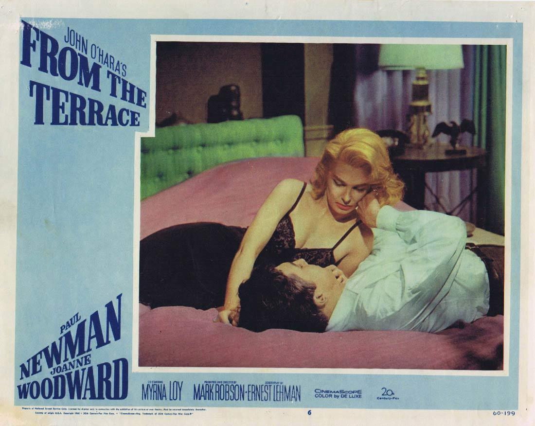 FROM THE TERRACE 1960 Paul Newman Joanne Woodward Lobby card 6
