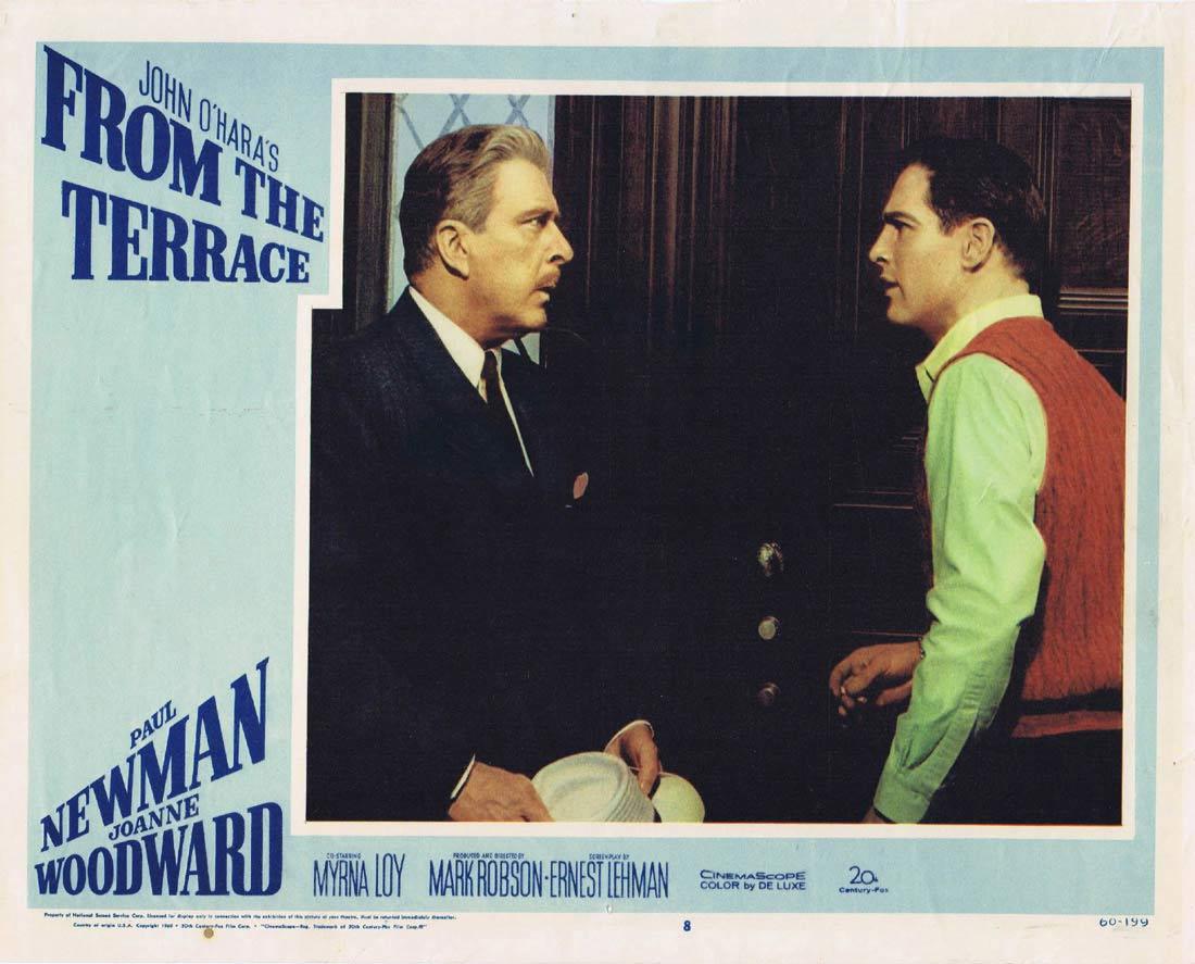 FROM THE TERRACE 1960 Paul Newman Joanne Woodward Lobby card 8