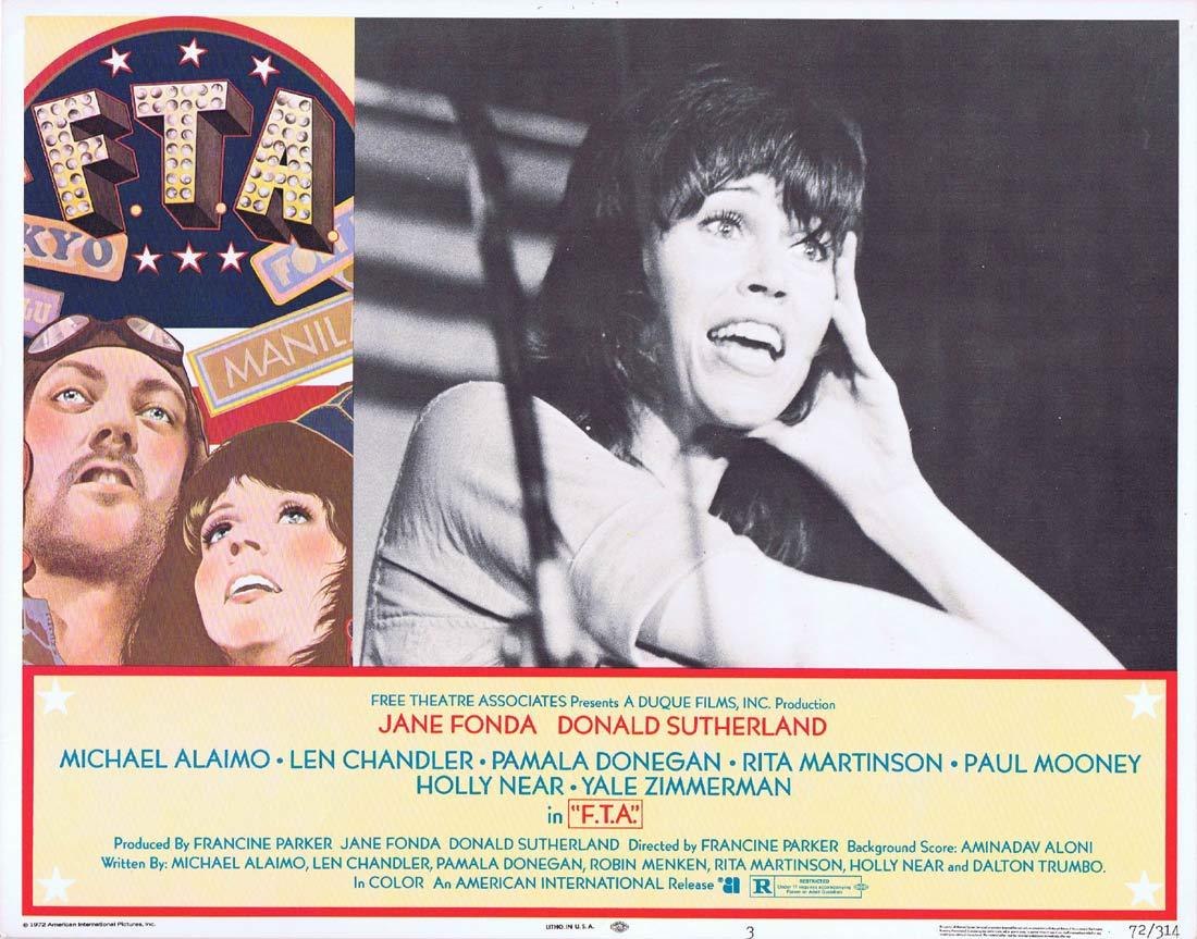 FTA Lobby Card 3 Jane Fonda Donald Sutherland