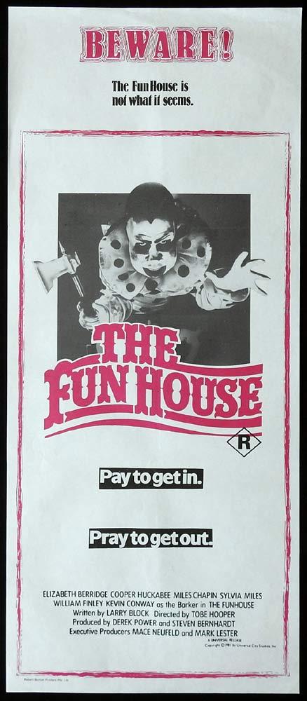 THE FUNHOUSE Original Daybill Movie Poster Tobe Hooper Horror Fun House