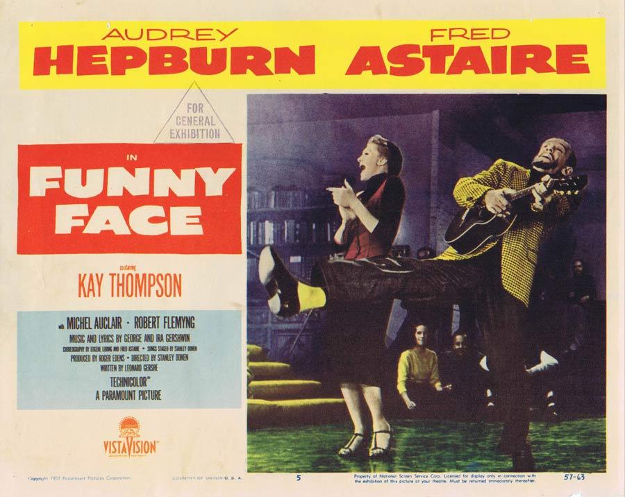FUNNY FACE Lobby Card 5 Fred Astaire Audrey Hepburn