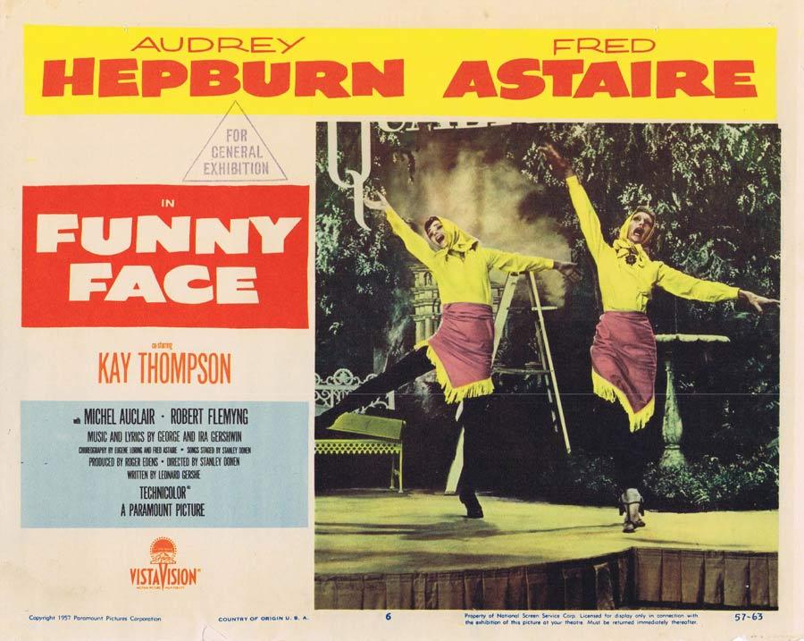 FUNNY FACE Lobby Card 6 Fred Astaire Audrey Hepburn