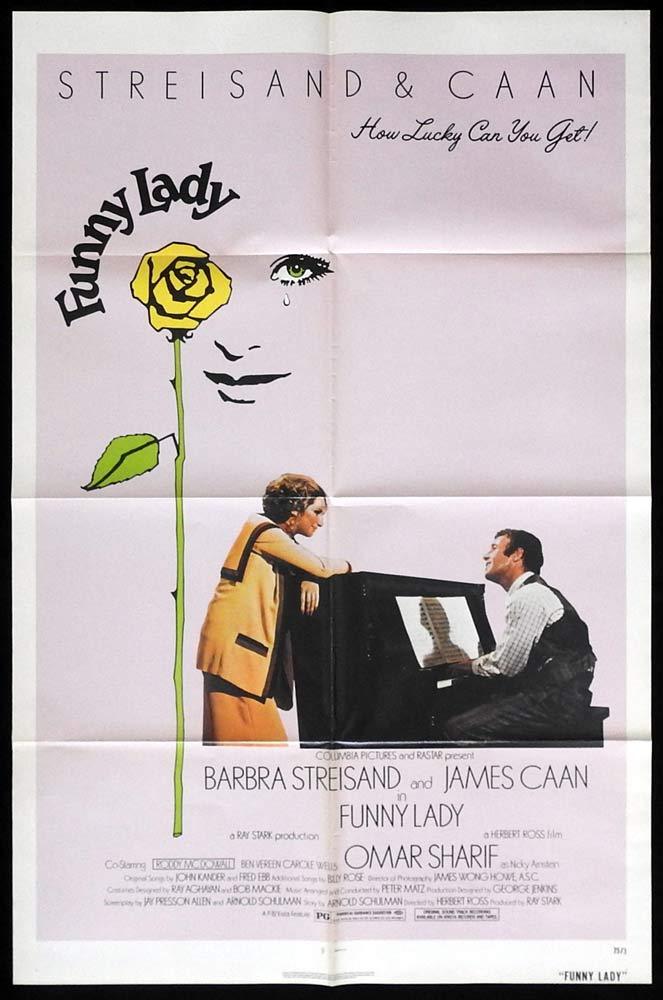 FUNNY LADY Original One sheet Movie poster Barbra Streisand James Caan