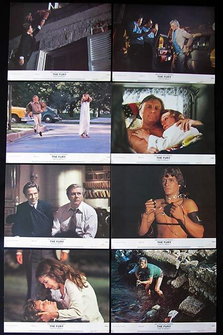 THE FURY Lobby card Set 1978 Horror Kirk Douglas Brian De Palma