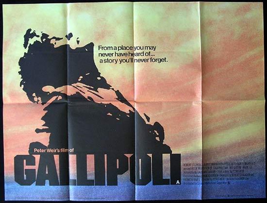 GALLIPOLI ’81 Mel Gibson RARE British Quad Movie Poster