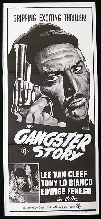 THE GANGSTER STORY Original Daybill Movie Poster Lee Van Cleef Film Noir