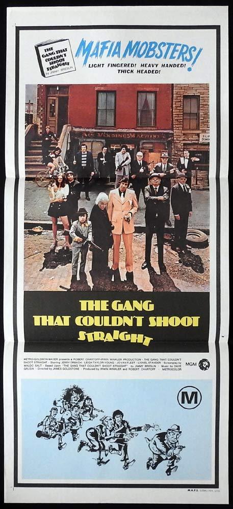 THE GANG THAT COULDN’T SHOOT STRAIGHT Daybill Movie Poster Jerry Orbach