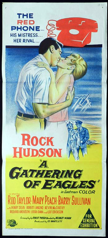 A GATHERING OF EAGLES Daybill Movie poster Rock Hudson