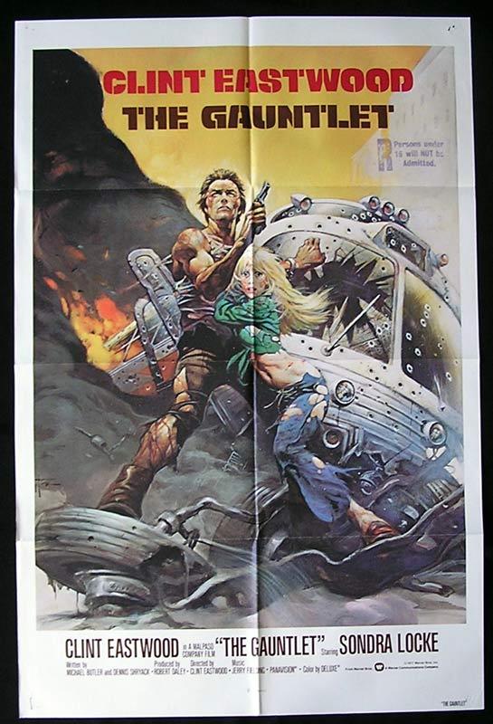 THE GAUNTLET 1977 Clint Eastwood Original US 1sht Movie Poster