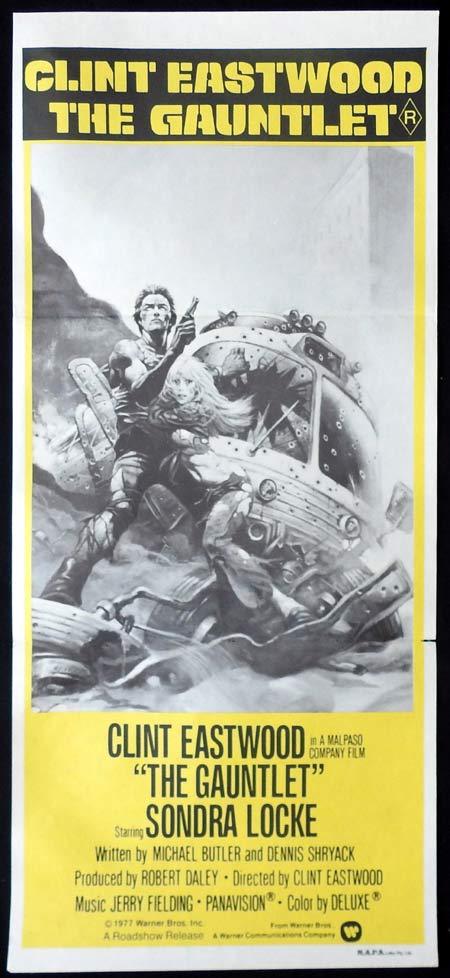 THE GAUNTLET Original Daybill Movie Poster Clint Eastwood Sondra Locke