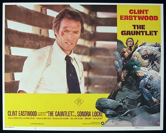 THE GAUNTLET 1977 Clint Eastwood Lobby card 2