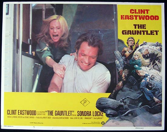 THE GAUNTLET 1977 Clint Eastwood Lobby card 5