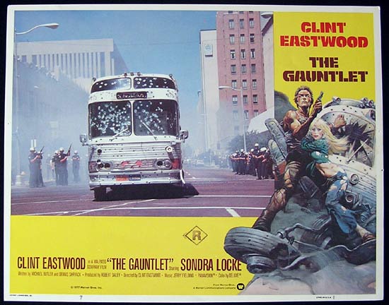 THE GAUNTLET 1977 Clint Eastwood Lobby card 7