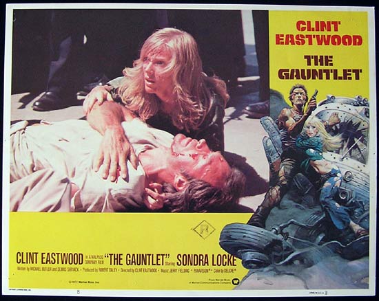 THE GAUNTLET 1977 Clint Eastwood Lobby card 8