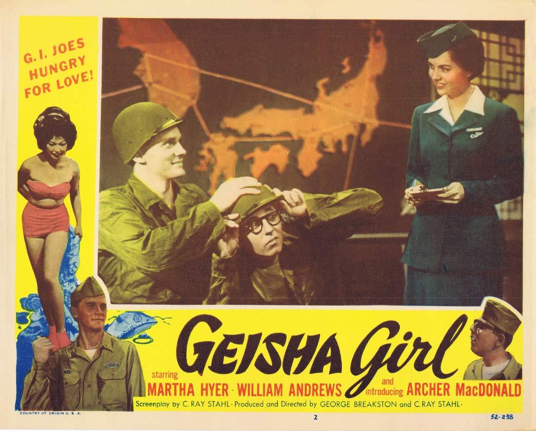GEISHA GIRL Original Lobby card 2 Martha Hyer Archer MacDonald