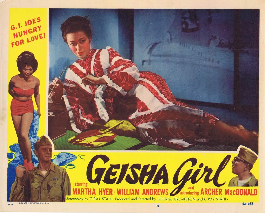 GEISHA GIRL Original Lobby card 4 Martha Hyer Archer MacDonald