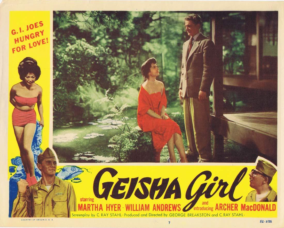 GEISHA GIRL Original Lobby card 7 Martha Hyer Archer MacDonald