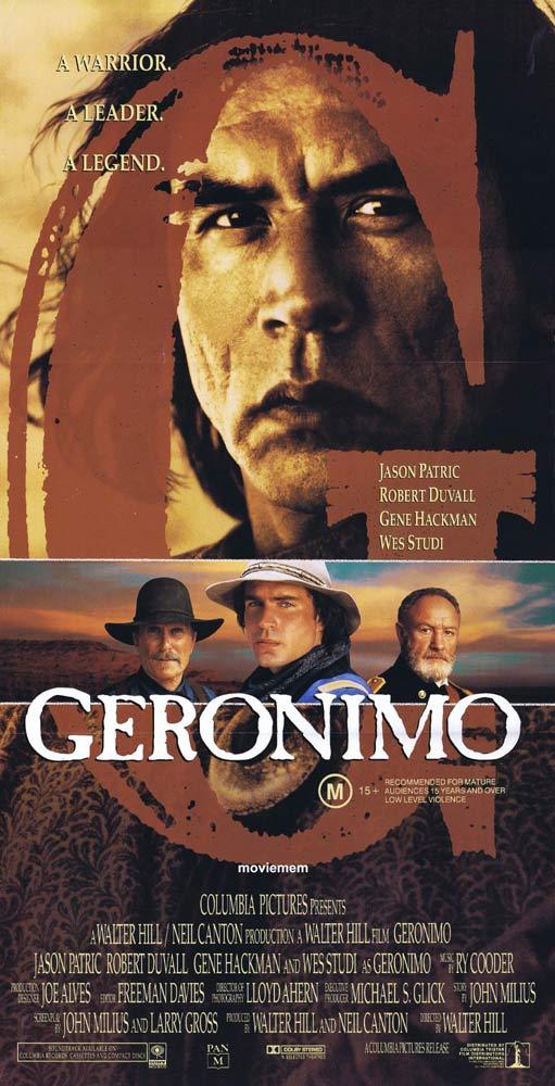 GERONIMO Original Daybill Movie Poster Jason Patric Gene Hackman