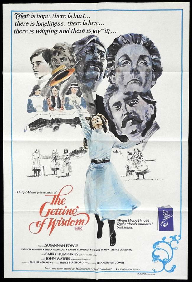 THE GETTING OF WISDOM 1978 Barry Humphries ORIGINAL Bruce Beresford One sheet poster
