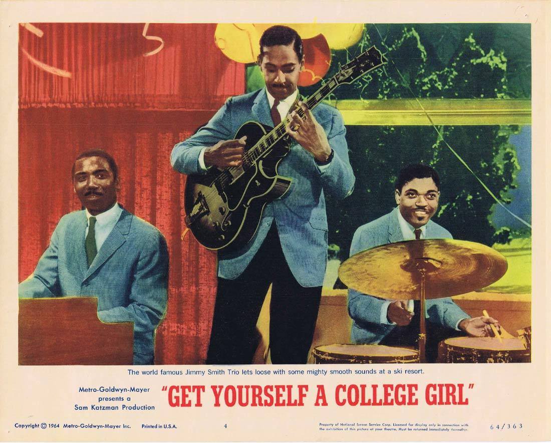 GET YOURSELF A COLLEGE GIRL Lobby Card 4 Jimmy Smith Trio