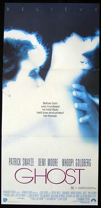 GHOST Patrick Swayze Demi Moore daybill Movie poster