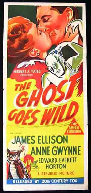 THE GHOST GOES WILD Daybill Movie Poster 1949 James Ellison