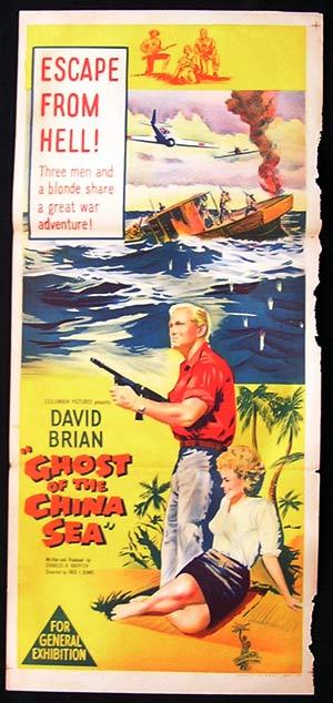 GHOST OF THE CHINA SEA 1958 Daybill Movie Poster David Brian