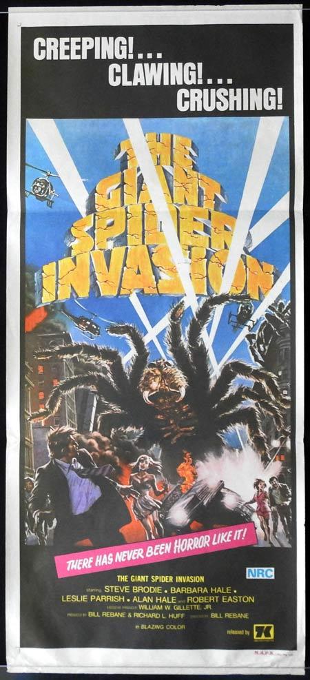THE GIANT SPIDER INVASiON Original Daybill Movie Poster Sci Fi