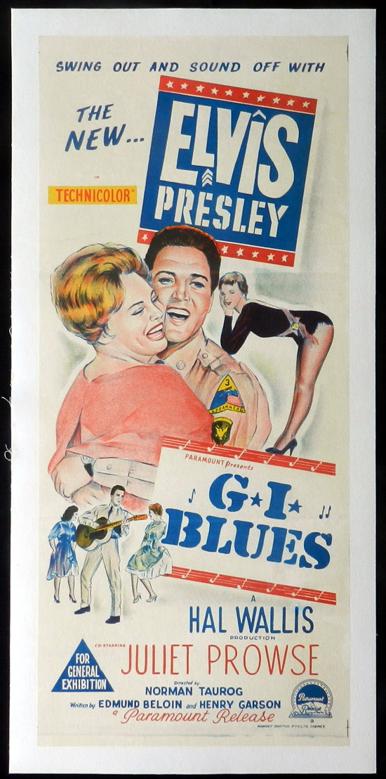 G.I. BLUES ’60 Elvis Presley Australian Daybill Movie poster