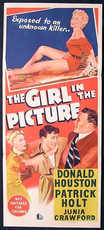 THE GIRL IN THE PICTURE Original Daybill Movie Poster 1957 Donald Houston Film Noir