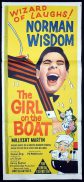 THE GIRL ON THE BOAT Original Daybill Movie Poster Norman Wisdom Millicent Martin Richard Briers